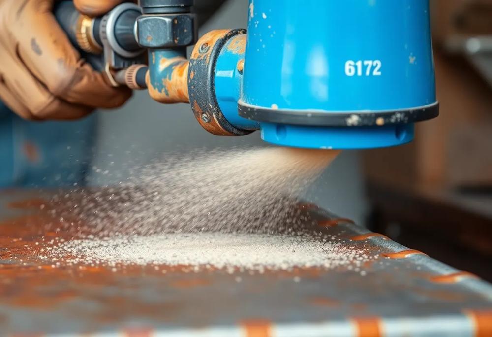 sandblasting cleaning