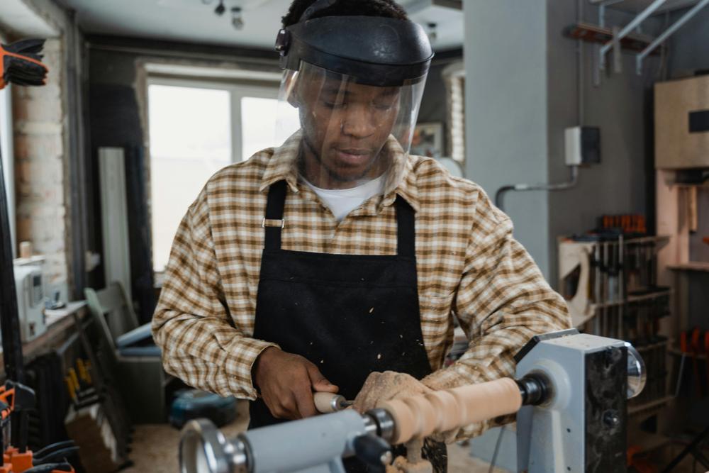 wooden workbench