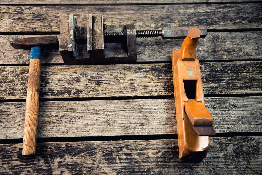 wooden workbench